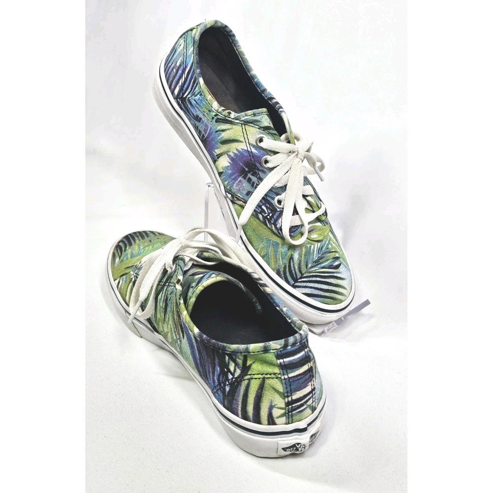 Vans Women's Camden Sneakers Size 8 Tropical Palm Leaf Low Top Casual Shoes